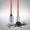 2 szt. Przewód audio stereo 1 m USB- typu C do mini jack 3,5 mmkątowy [22090000595]